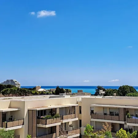 2b Near Vaugrenier Ac Terrace Sea View Swimming Pool Parking- Benakey * Villeneuve-Loubet