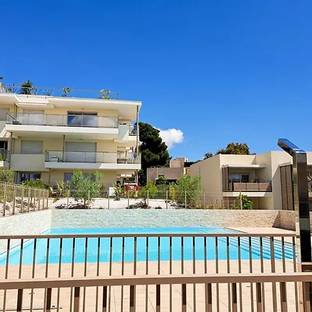 Daire 2b Near Vaugrenier Ac Terrace Sea View Swimming Pool Parking- Benakey *