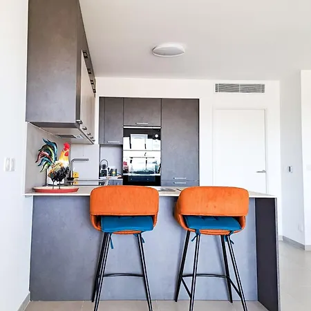 דירה 2b Near Vaugrenier Ac Terrace Sea View Swimming Pool Parking- Benakey *