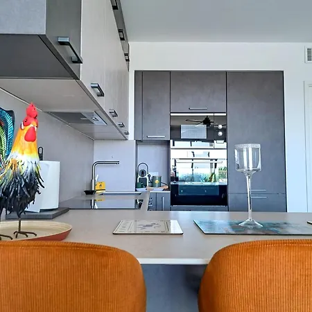 דירה 2b Near Vaugrenier Ac Terrace Sea View Swimming Pool Parking- Benakey וילנב-לובה
