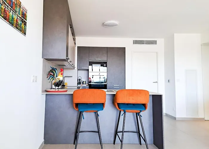 Daire 2b Near Vaugrenier Ac Terrace Sea View Swimming Pool Parking- Benakey Villeneuve-Loubet