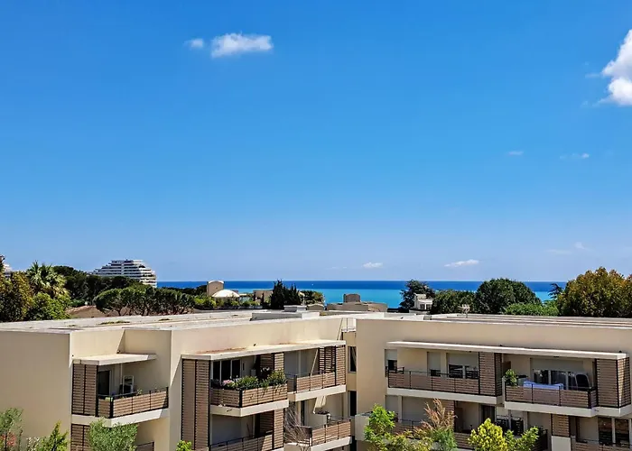2b Near Vaugrenier Ac Terrace Sea View Swimming Pool Parking- Benakey * Villeneuve-Loubet