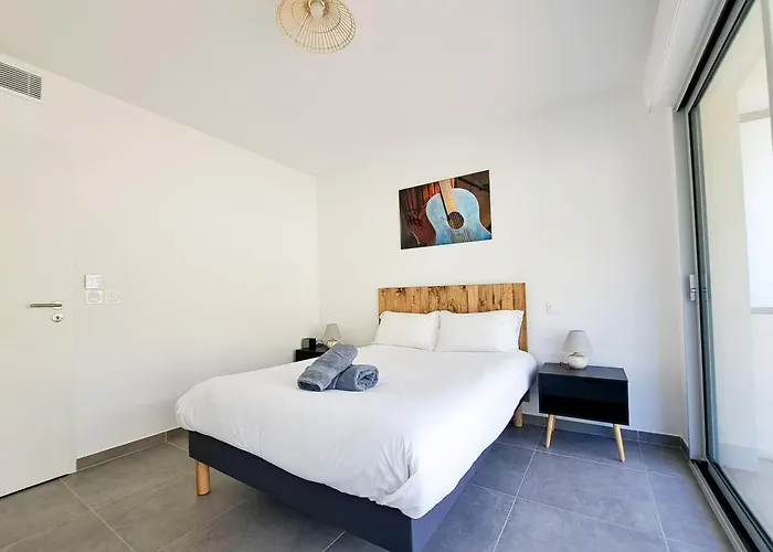 2b Near Vaugrenier Ac Terrace Sea View Swimming Pool Parking- Benakey * Villeneuve-Loubet