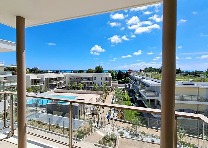 2b Near Vaugrenier Ac Terrace Sea View Swimming Pool Parking- Benakey Daire Villeneuve-Loubet